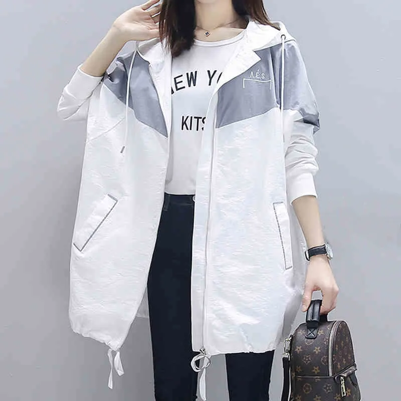 Женский тренчкот средней длины, повседневный тренчкот с капюшоном в Корейском стиле, весна-осень
Женский тренчкот средней длины, повседневный тренчкот с капюшоном в Корейском стиле, весна-осень