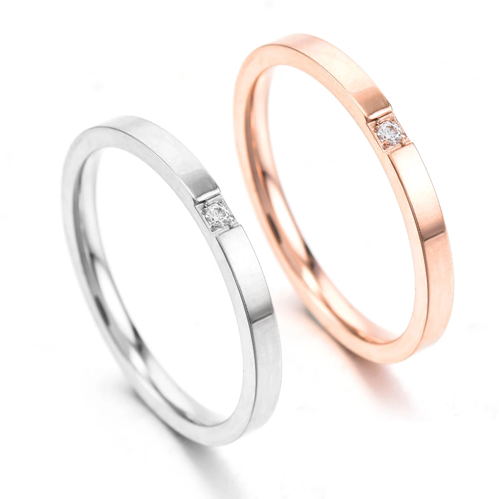 White Gold Inlaid with Zircon Ring Korean Ultra Fine Titanium Steel Ring Fashion Couple Ring Stainless Steel Joint Accessories
White Gold Inlaid with Zircon Ring Korean Ultra Fine Titanium Steel Ring Fashion Couple Ring Stainless Steel Joint Accessories