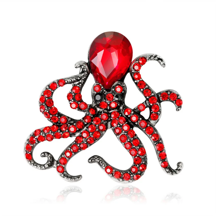Korean Cute Girl Brooch Simple Animal Brooches Pins for Women Men Rhinestone Glass Octopus Fashion Corsage Accessories
Korean Cute Girl Brooch Simple Animal Brooches Pins for Women Men Rhinestone Glass Octopus Fashion Corsage Accessories