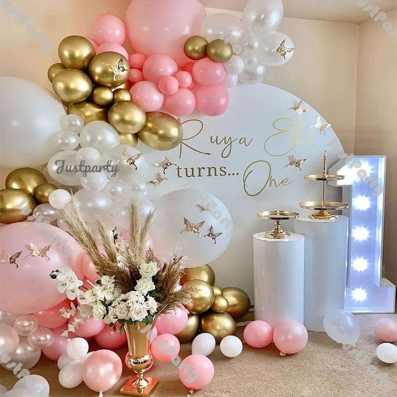 104pcs Pink Gold Balloons Garland Wedding Party Decoration Pink Ballon Arch DIY Baby Shower Birthday Anniversary Baptism Decor
104pcs Pink Gold Balloons Garland Wedding Party Decoration Pink Ballon Arch DIY Baby Shower Birthday Anniversary Baptism Decor