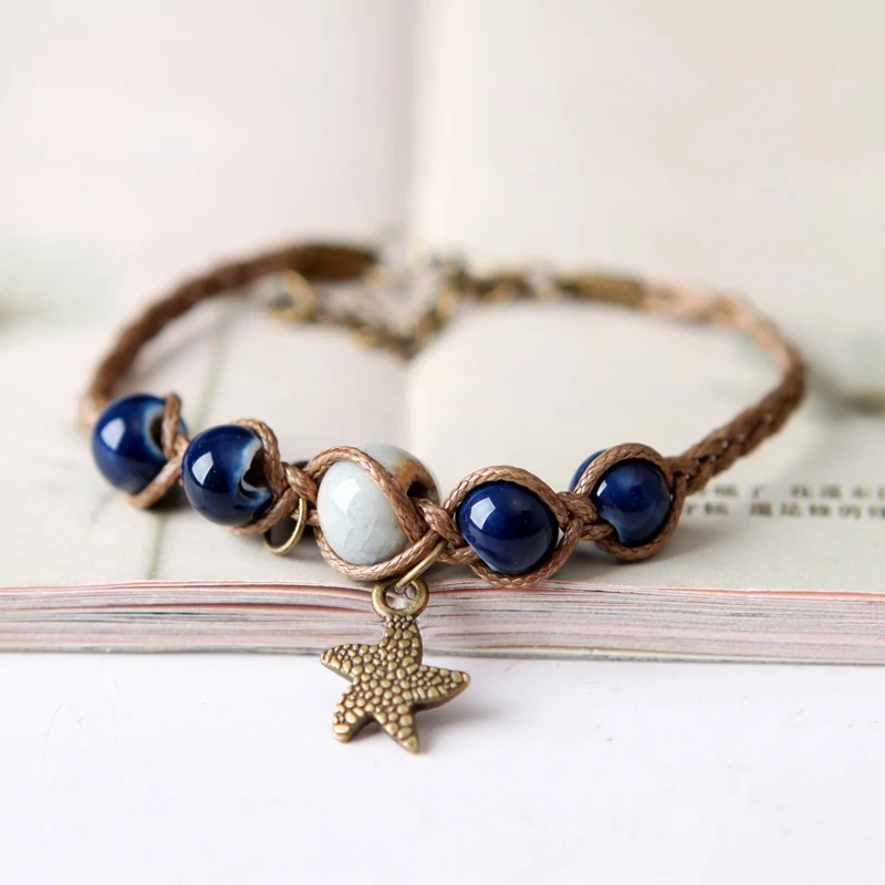 The New creative retro Literature and art stars women's braided bracelet trend fashion temperament charm jewelry gifts wholesale
The New creative retro Literature and art stars women's braided bracelet trend fashion temperament charm jewelry gifts wholesale