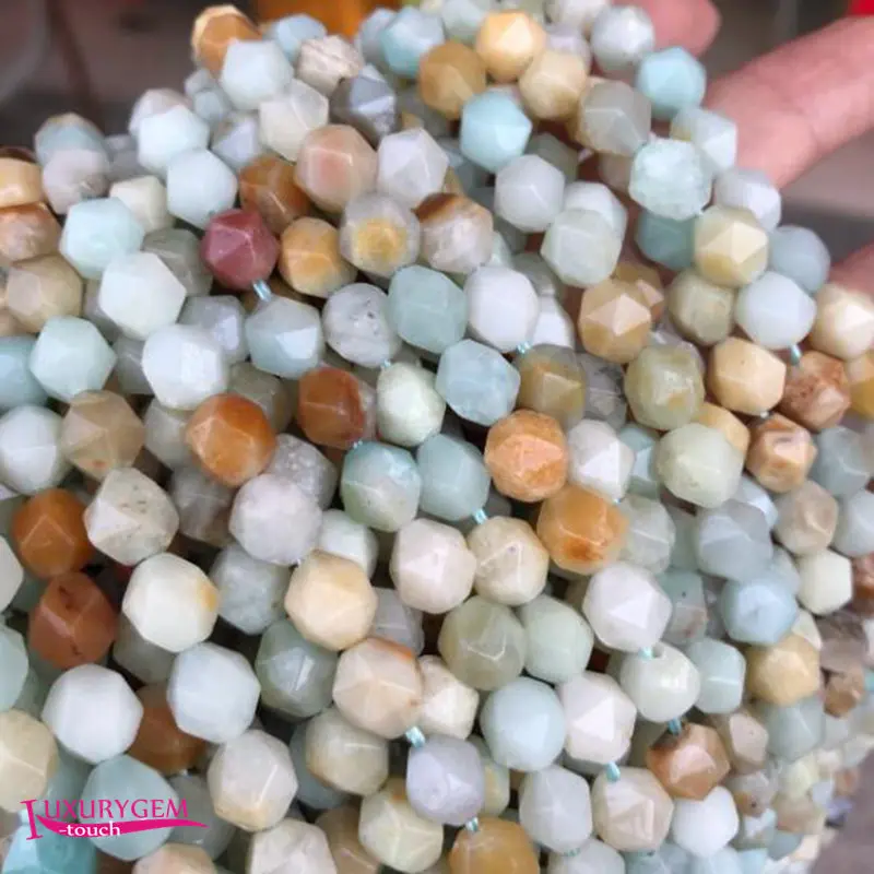 Natural Multicolor Amazonite Stone Loose Beads 6/8/10mm Faceted Shape DIY Jewelry Accessories 38cm wk389
Natural Multicolor Amazonite Stone Loose Beads 6/8/10mm Faceted Shape DIY Jewelry Accessories 38cm wk389