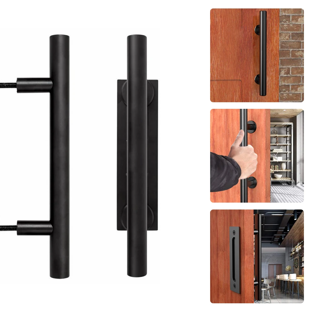 Door Handles Set Sliding Door Handles Stainless Steel Black Handle Finger Flush Pull for Sliding Doors Wooden Barn Door
Door Handles Set Sliding Door Handles Stainless Steel Black Handle Finger Flush Pull for Sliding Doors Wooden Barn Door