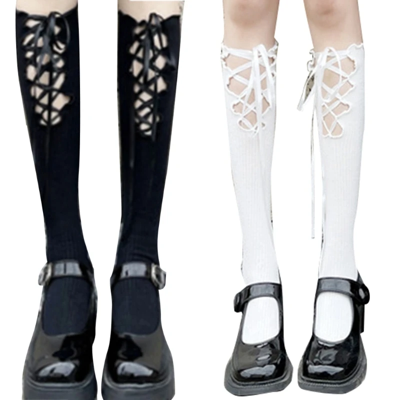 Lolita Sweet Bowknot Knee Hight Cross Footed Long Socks Stockings Calf Stockings for Women Anime Cosplay Costume
Lolita Sweet Bowknot Knee Hight Cross Footed Long Socks Stockings Calf Stockings for Women Anime Cosplay Costume