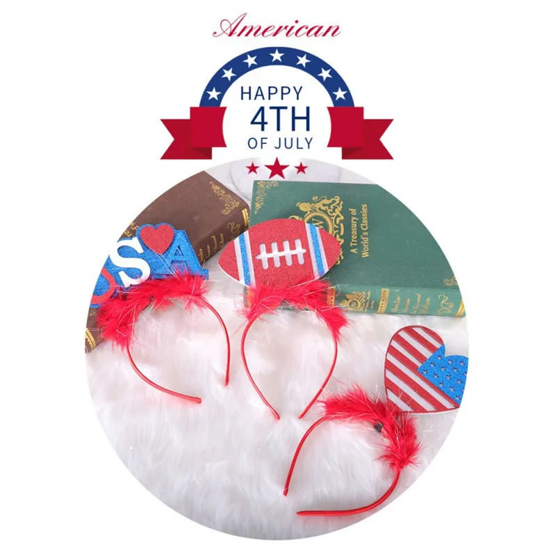 USA Sun Buckle Independence Day Rugby Love Headband Holiday Decoration Headwear Party Accessories Hairband
USA Sun Buckle Independence Day Rugby Love Headband Holiday Decoration Headwear Party Accessories Hairband