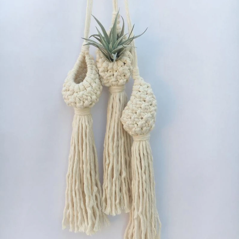 Nordic Hanging Tapestry Flower Basket Tassel Hand-woven Macrame Wall Hanging Bohemian Home Decorations Hand Knotted Rope
Nordic Hanging Tapestry Flower Basket Tassel Hand-woven Macrame Wall Hanging Bohemian Home Decorations Hand Knotted Rope