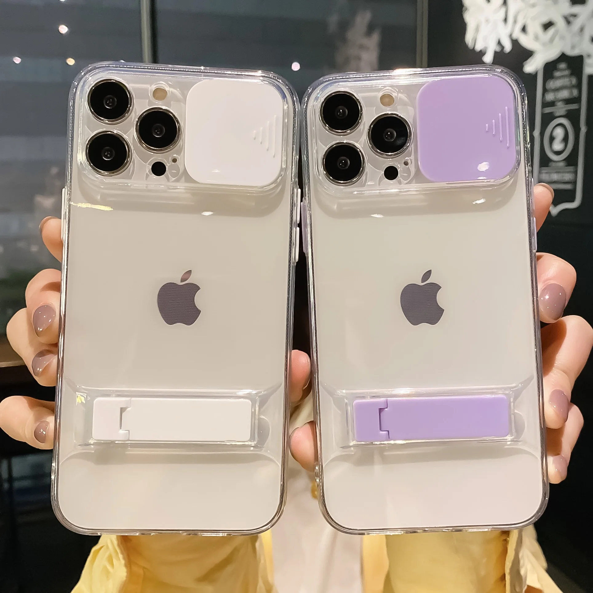 Push Window Camera Protective Shockproof Transparent Case for iPhone 13 Pro Max 11 12 XR XS SE 2020 Hidden Kickstand Soft Cover
Push Window Camera Protective Shockproof Transparent Case for iPhone 13 Pro Max 11 12 XR XS SE 2020 Hidden Kickstand Soft Cover
