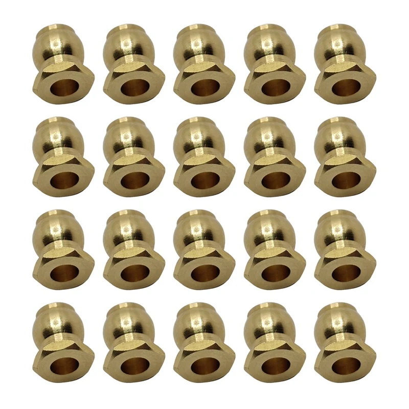 20Pcs M3 Link Rod Brass Ball Head Bearing Ends Joint Bolt Spare Parts for 1/10 1/8 RC Crawler Off-Road Car Accessories
20Pcs M3 Link Rod Brass Ball Head Bearing Ends Joint Bolt Spare Parts for 1/10 1/8 RC Crawler Off-Road Car Accessories