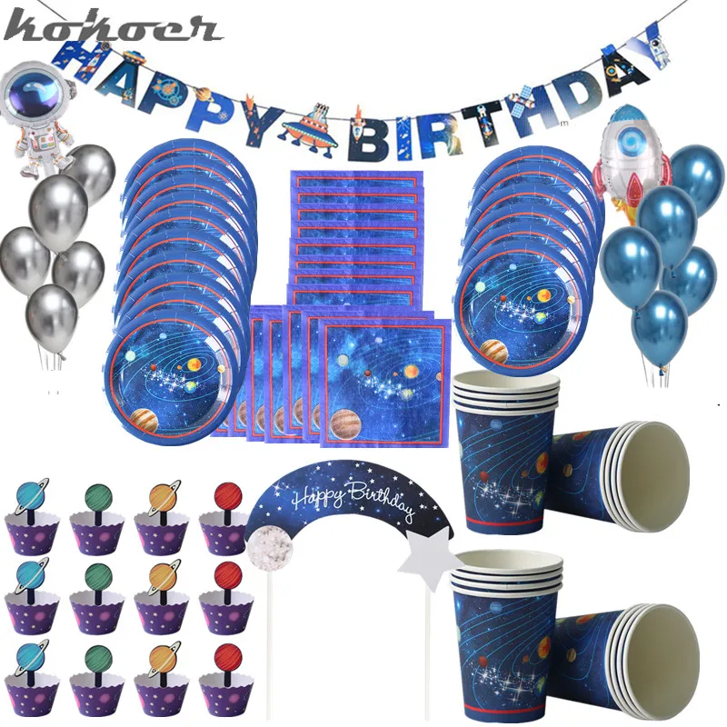 1set 16people use Outer Space Disposable Party Tableware Galaxy Solar System Theme Boy Kids Birthday Party Decoration Favors
1set 16people use Outer Space Disposable Party Tableware Galaxy Solar System Theme Boy Kids Birthday Party Decoration Favors