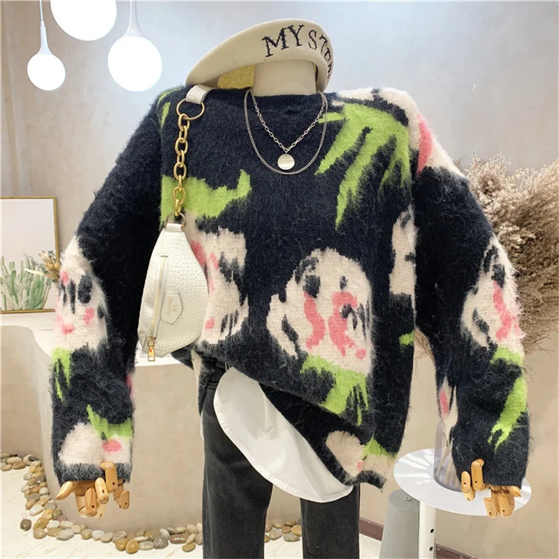 New Women's Clothing 2021 Autumn Loose And Lazy Outer Wear Pullover Sweater Top Vintage Jacquard Sweater
New Women's Clothing 2021 Autumn Loose And Lazy Outer Wear Pullover Sweater Top Vintage Jacquard Sweater