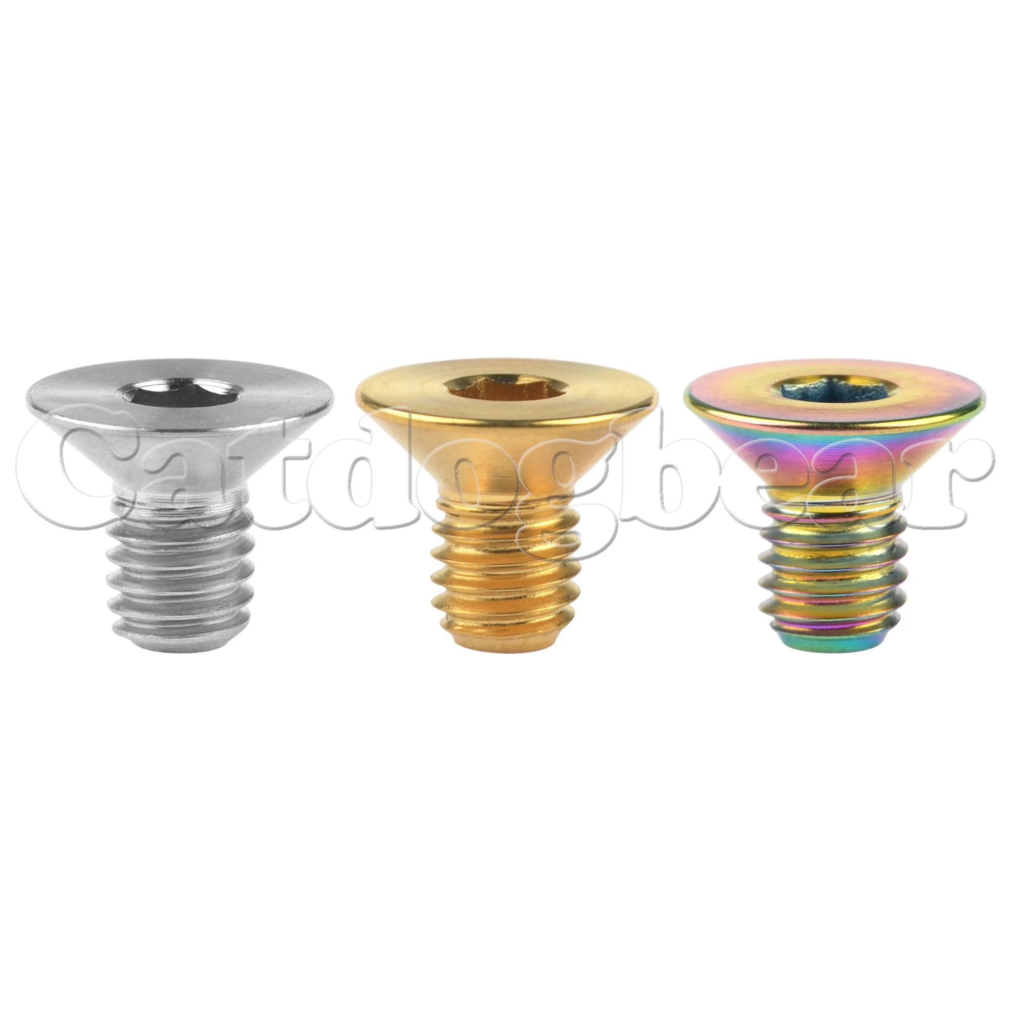 Catdogbear Titanium Bolt M6x10mm Countersunk Hexagon Socket Head Screw for Bike 6 PCS
Catdogbear Titanium Bolt M6x10mm Countersunk Hexagon Socket Head Screw for Bike 6 PCS