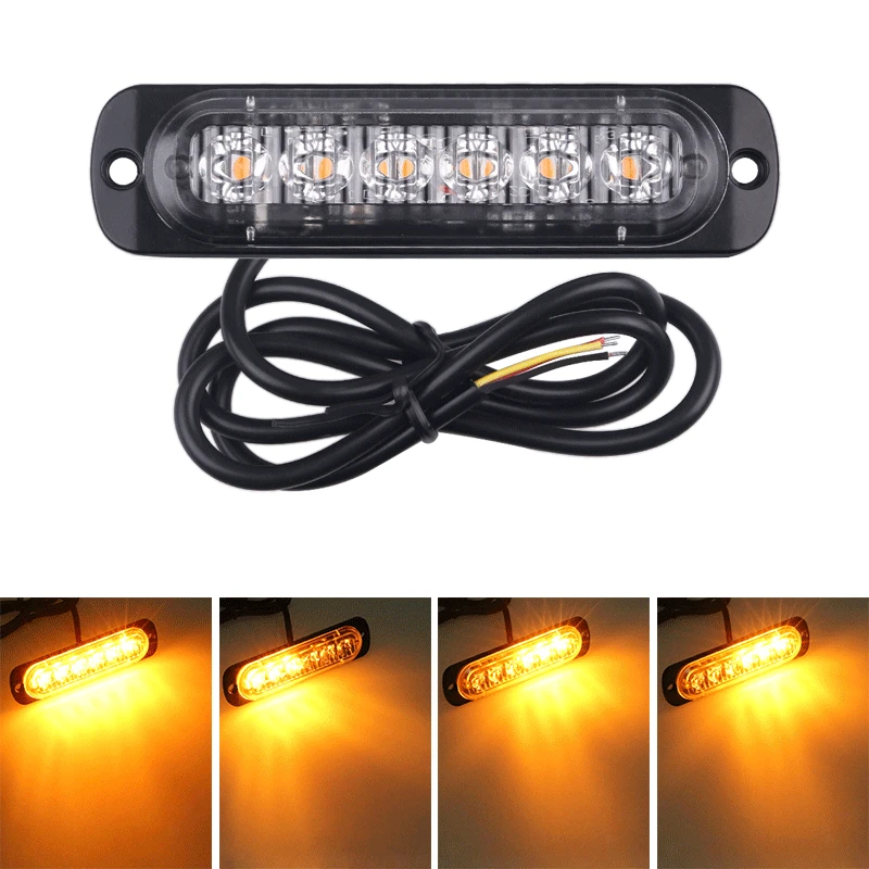 6 LED Truck Warning Light Signal Light Car SUV Vehicle Motorcycle Truck Strobe Light 12-24v Universal Ultra-Thin
6 LED Truck Warning Light Signal Light Car SUV Vehicle Motorcycle Truck Strobe Light 12-24v Universal Ultra-Thin