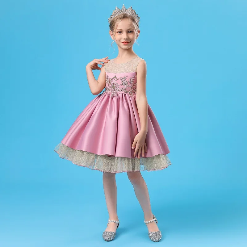 Girls Lace Sleeveless Dresses 2020 New Girls Clothing Childrens Embroidered Bowknot Ball Gown Elegant Party Princess Dresses
Girls Lace Sleeveless Dresses 2020 New Girls Clothing Childrens Embroidered Bowknot Ball Gown Elegant Party Princess Dresses