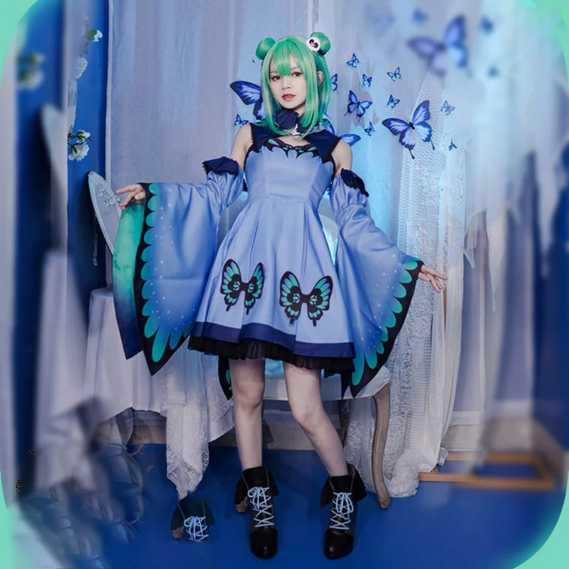 

Hololive VTB YouTuber Uruha Rushia Cosplay Costumes Women Cute Dress Fancy Party Outfits Halloween Uniforms Custom Made