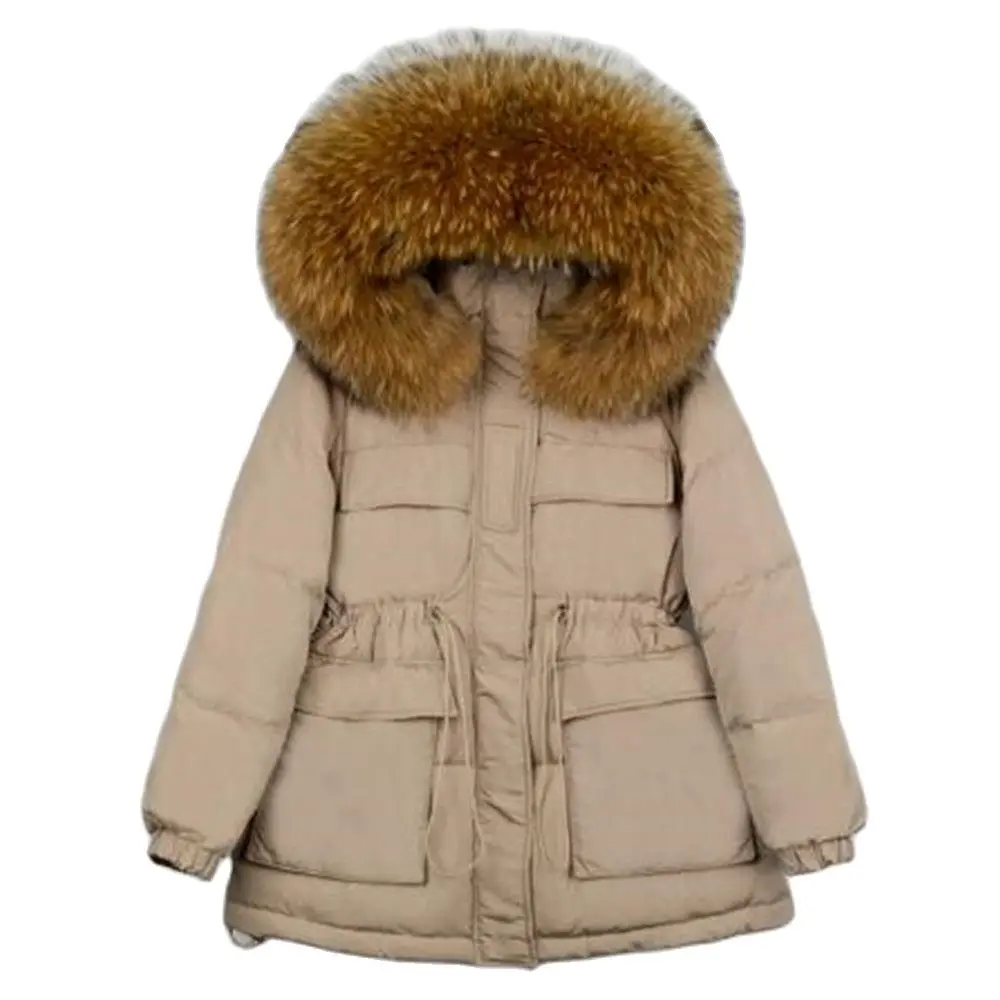 M.Y.FANTASY 2021Huge Natural Raccoon Fur Women Down Coat Winter Thicken Puffer Feather Parkas Hooded 90% White Duck Down Jacket 
M.Y.FANTASY 2021Huge Natural Raccoon Fur Women Down Coat Winter Thicken Puffer Feather Parkas Hooded 90% White Duck Down Jacket