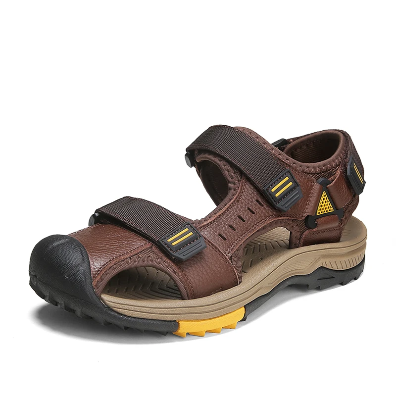 Hot Sale Summer Beach Men's Sandals Handmade Genuine Leather Sandals Outdoor Non-slip Wading Shoes Comfortable Men Casual Shoes
Hot Sale Summer Beach Men's Sandals Handmade Genuine Leather Sandals Outdoor Non-slip Wading Shoes Comfortable Men Casual Shoes
