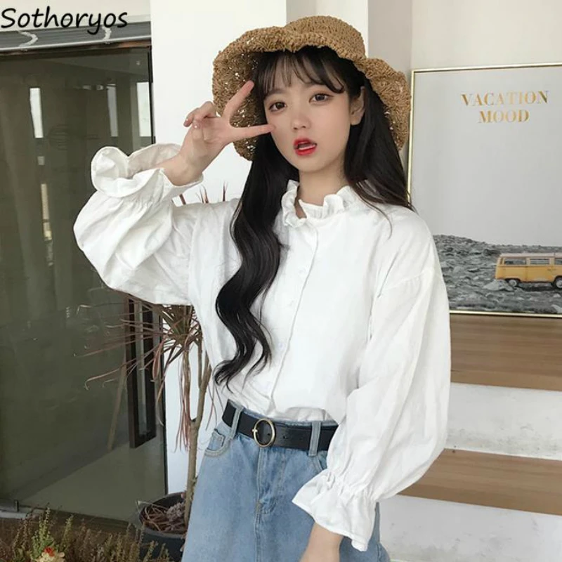 Blouses Women Butterfly Sleeve Cute Students All-match Korean Style Solid Fashion Chic Streetwear Casual Comfortable Soft Slim
Blouses Women Butterfly Sleeve Cute Students All-match Korean Style Solid Fashion Chic Streetwear Casual Comfortable Soft Slim