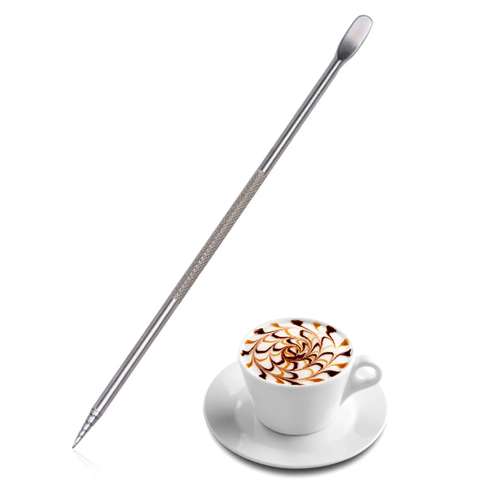 Stainless Steel Coffee Art Pen Coffee Fancy Stitch Barista Tool sanitary easy to clean and durable Professional Latte Art Pen
Stainless Steel Coffee Art Pen Coffee Fancy Stitch Barista Tool sanitary easy to clean and durable Professional Latte Art Pen