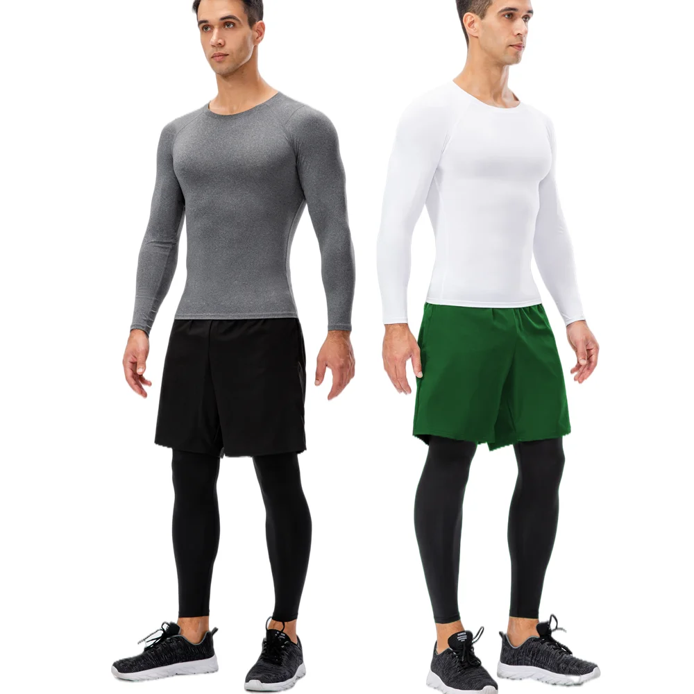 Men's Running Sportswear Set Gym Fitness Compression Sport Suit Jogging Tight Tracksuit Clothes
Men's Running Sportswear Set Gym Fitness Compression Sport Suit Jogging Tight Tracksuit Clothes