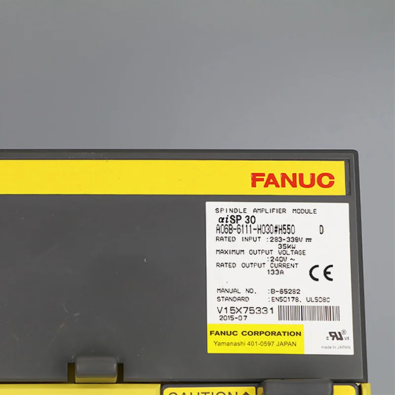 90% new condition A06B-6111-H030 FANUC AC spindle AMPLIFIER ALPHA for CNC Control amp
90% new condition A06B-6111-H030 FANUC AC spindle AMPLIFIER ALPHA for CNC Control amp