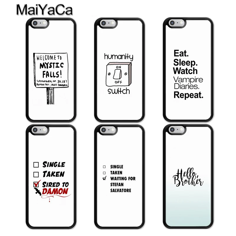 MaiYaCa Дневники вампира цитаты художественный чехол для iPhone 12 mini 11 Pro MAX X XR XS SE 2020 6S 7 8