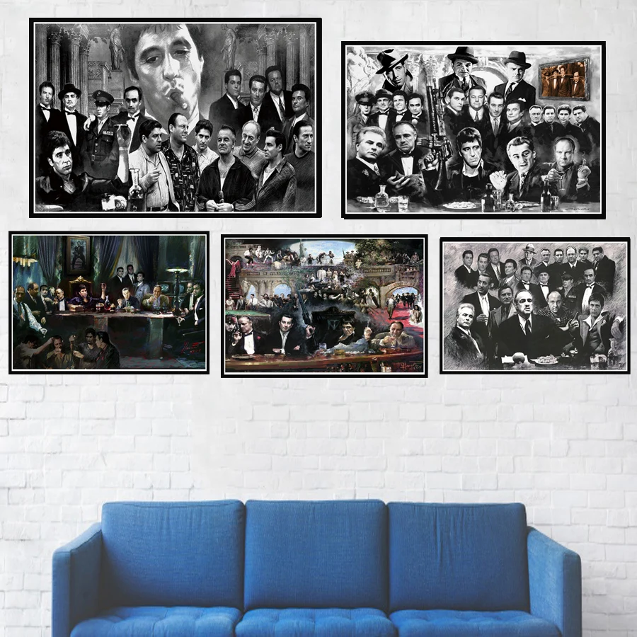 Poster Prints Gift Godfather Gangsters Sopranos Retro Movie Actor Wall Art Canvas Painting Picture Living Home Room Decor
Poster Prints Gift Godfather Gangsters Sopranos Retro Movie Actor Wall Art Canvas Painting Picture Living Home Room Decor