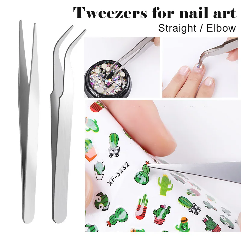 Stainless steel elbow tweezers drill clips beauty nails diy supplies nails supplies nail tools Excellent elasticity never rust
Stainless steel elbow tweezers drill clips beauty nails diy supplies nails supplies nail tools Excellent elasticity never rust