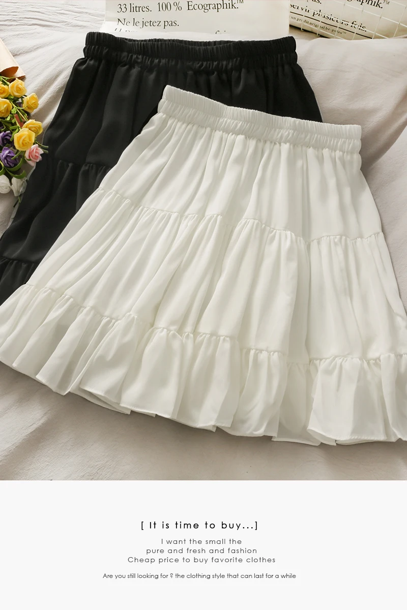 Sweet Girl Elastic Waist Slim-fit Pleated Skirt Female Spring 2021 Small Solid Color All-match Anti-glare A-line Skirt
Sweet Girl Elastic Waist Slim-fit Pleated Skirt Female Spring 2021 Small Solid Color All-match Anti-glare A-line Skirt