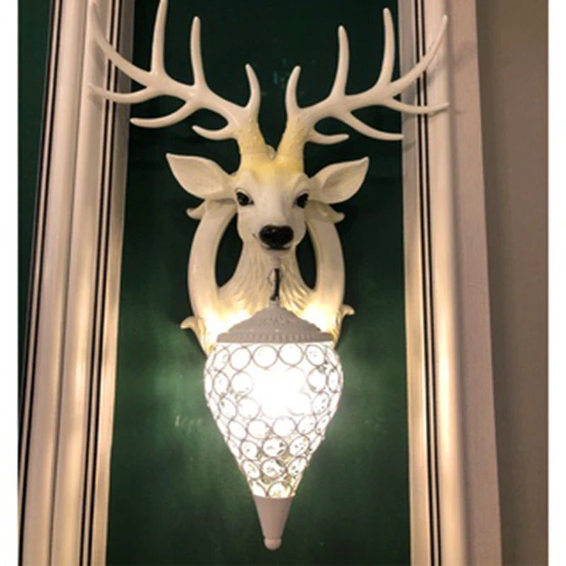 Creative Resin Antler Wall Lamp Nordic Wall Light Retro Deer Living Room Bedroom Bedside Lamp Wall Sconce Lamp Indoor Home Light
Creative Resin Antler Wall Lamp Nordic Wall Light Retro Deer Living Room Bedroom Bedside Lamp Wall Sconce Lamp Indoor Home Light