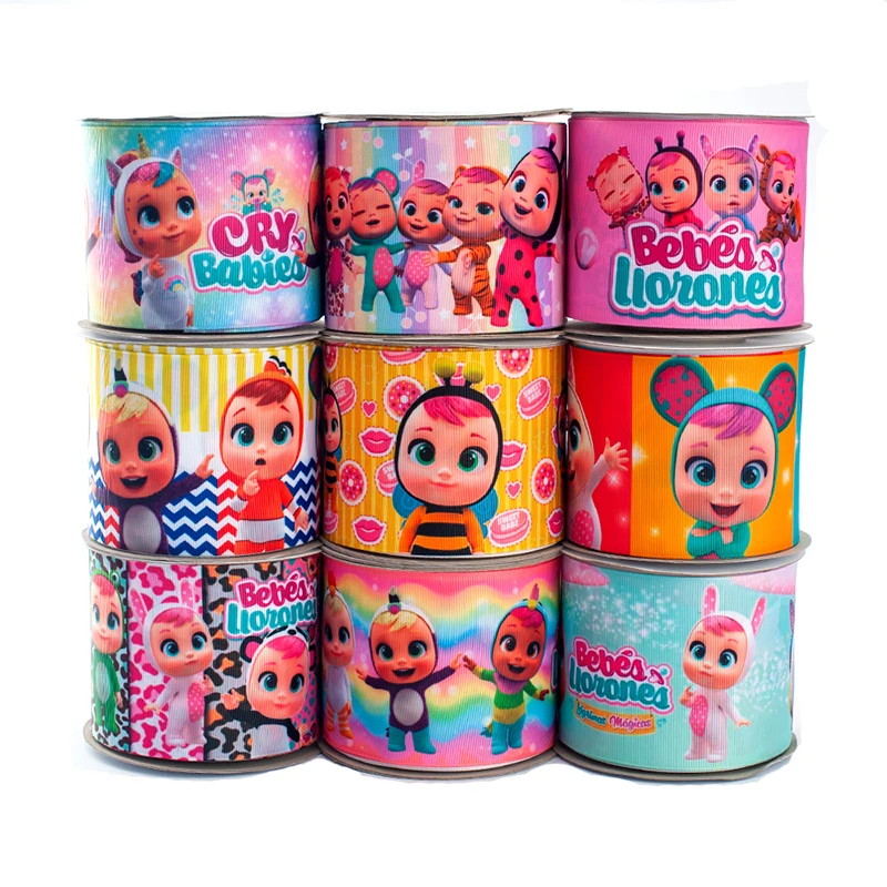 Baby Cartoon Character 5 Yards Grosgrain/Satin Ribbon 25mm/38mm/50mm/75mm for DIY Hair Bow Decorations 200356 200360
Baby Cartoon Character 5 Yards Grosgrain/Satin Ribbon 25mm/38mm/50mm/75mm for DIY Hair Bow Decorations 200356 200360