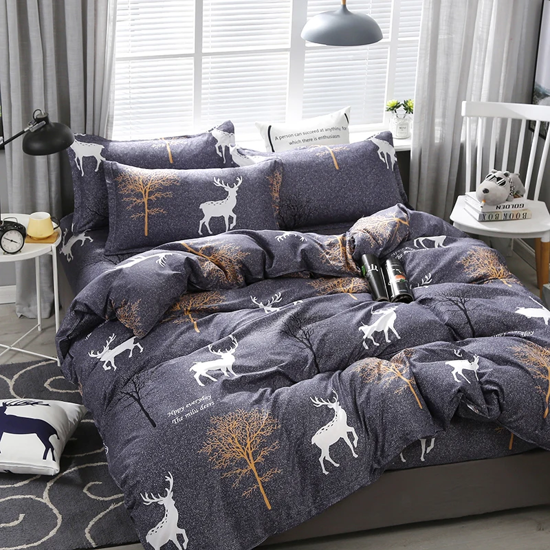 Grey Cartoon Elk Animal Kids Comforter Bedding Set Cute Luxury Fashion King Queen Twin Size Bed Linen Duvet Cover Set Gift
Grey Cartoon Elk Animal Kids Comforter Bedding Set Cute Luxury Fashion King Queen Twin Size Bed Linen Duvet Cover Set Gift