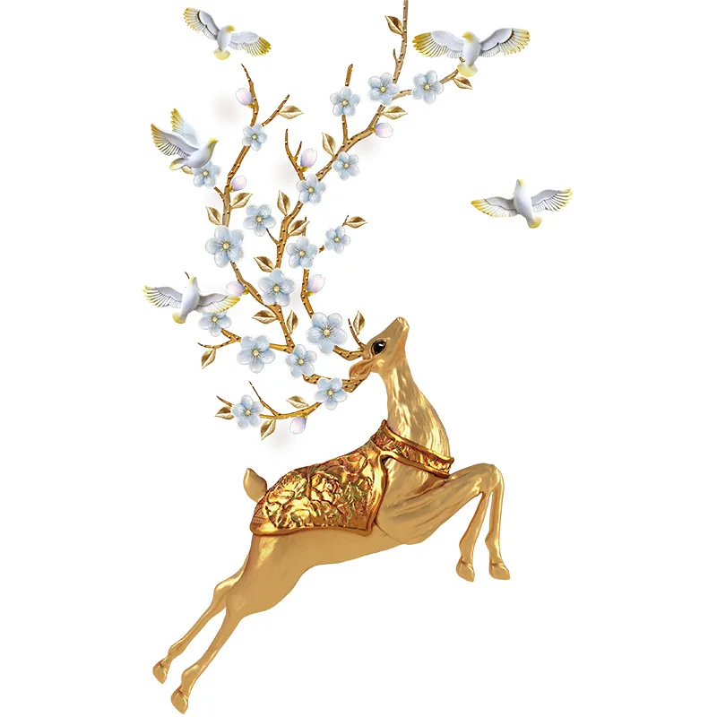 Gold Deer 3D Wall Stickers Home Decor Living Room Door Window Decal Cartoon Animal Art Self Adhesive Wallpaper
Gold Deer 3D Wall Stickers Home Decor Living Room Door Window Decal Cartoon Animal Art Self Adhesive Wallpaper
