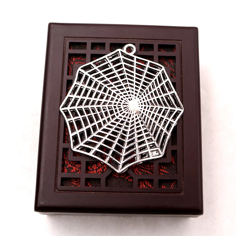 2pcs/lot Silver Plated Spider Web Charm Metal Pendants DIY Necklaces Bracelets Jewelry Handicraft Accessories 68*54mm P175
2pcs/lot Silver Plated Spider Web Charm Metal Pendants DIY Necklaces Bracelets Jewelry Handicraft Accessories 68*54mm P175