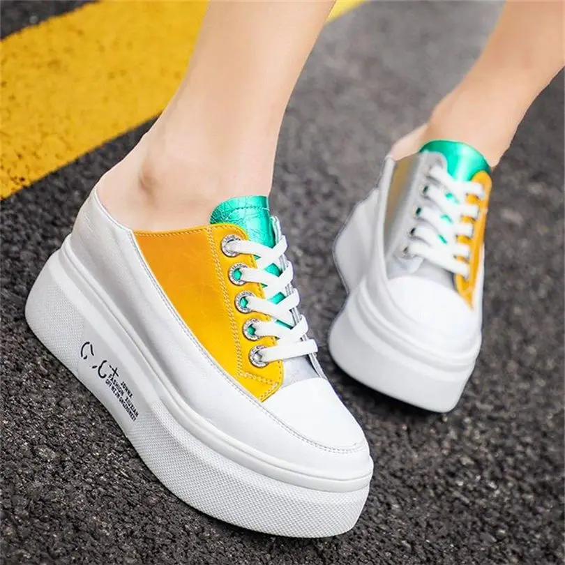 Fashion Sneakers Women's Mules Leather Platform Wedge Ankle Boots High Heel Increasing Height Oxfords Casual Breathable Shoes
Fashion Sneakers Women's Mules Leather Platform Wedge Ankle Boots High Heel Increasing Height Oxfords Casual Breathable Shoes
