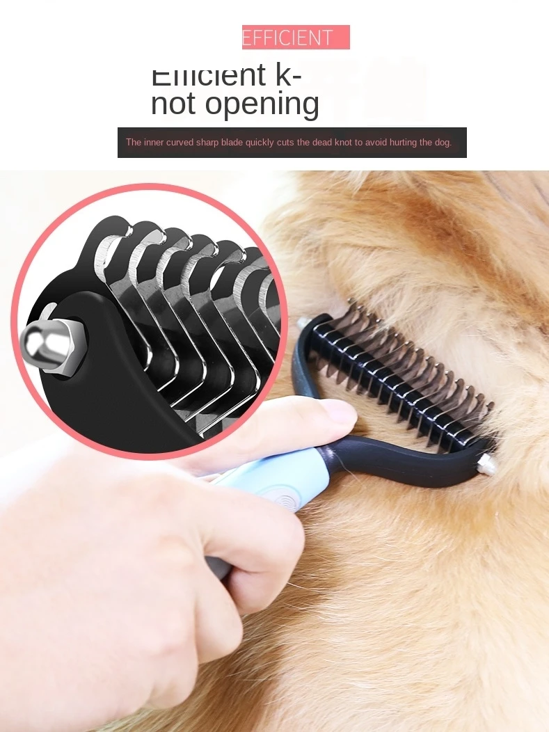 Dedicated Pet Dog Hair Comb Golden Dog Supplies Giant Open Junction Knife Knotted Hair Removal Combing the Brush
Dedicated Pet Dog Hair Comb Golden Dog Supplies Giant Open Junction Knife Knotted Hair Removal Combing the Brush