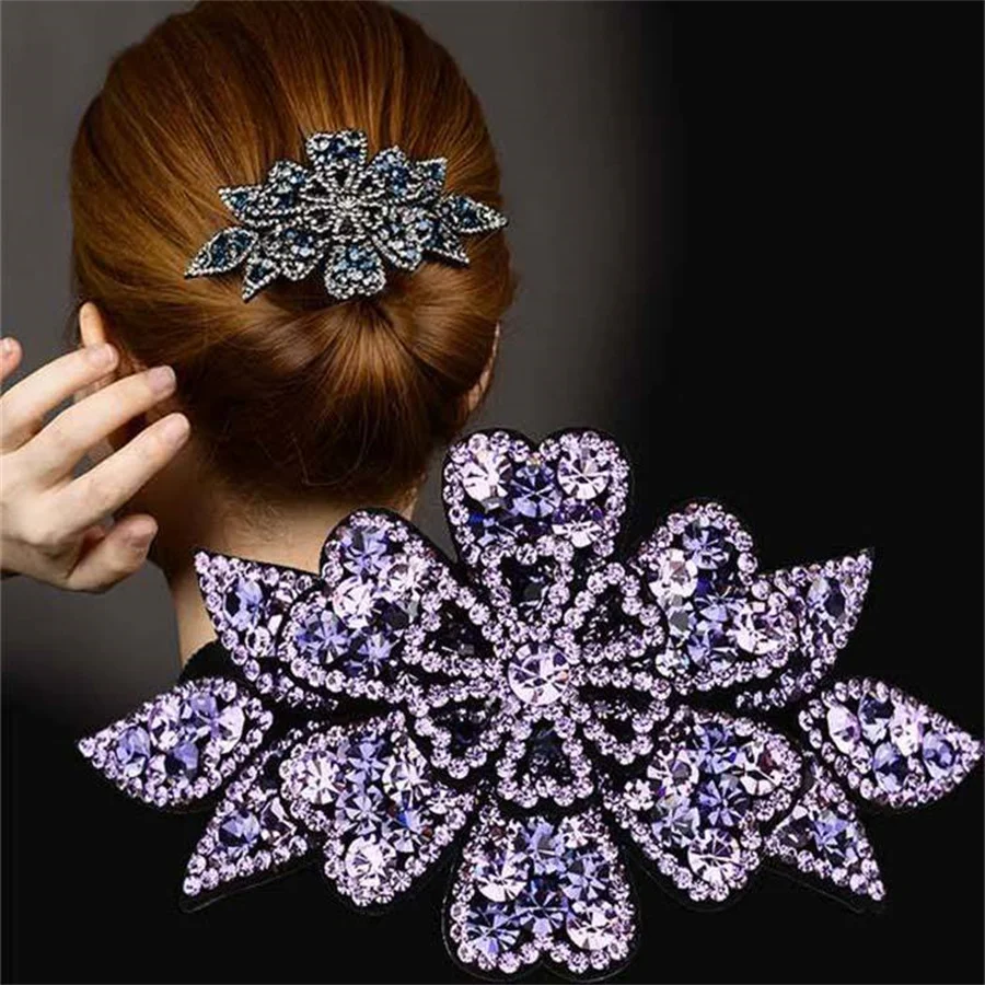 high quality Flower Crystal Vintage Hair Spring Clips For Women Flower Hairpins Barrette Rhinestone Hair Headdress Accessories
high quality Flower Crystal Vintage Hair Spring Clips For Women Flower Hairpins Barrette Rhinestone Hair Headdress Accessories