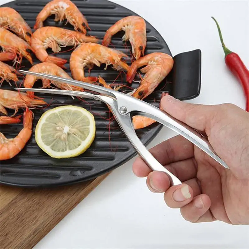 Stainless Steel Shrimp Peeler Prawn Shrimp Deveiner Fishing Knife Lobster Shell Remover Peel Device Kitchen Seafood Tools
Stainless Steel Shrimp Peeler Prawn Shrimp Deveiner Fishing Knife Lobster Shell Remover Peel Device Kitchen Seafood Tools