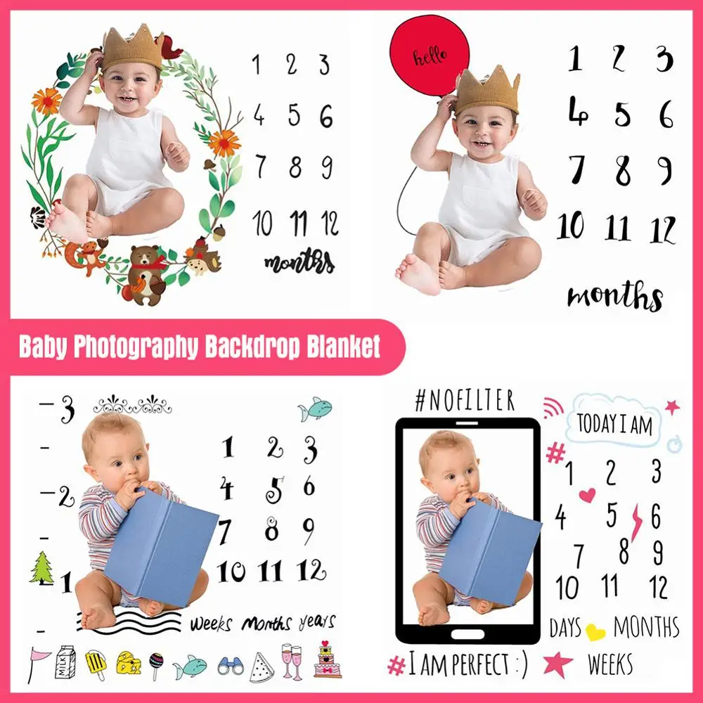 Ins Newborn Baby Monthly Growth Milestone Background Blanket photo props Cloth for Rug baby boy girls Photography Accessories
Ins Newborn Baby Monthly Growth Milestone Background Blanket photo props Cloth for Rug baby boy girls Photography Accessories