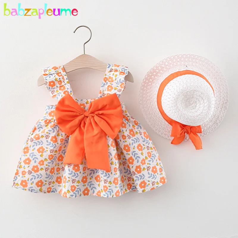 2Piece Summer Baby Girl Clothes Set Cute Flowers Big Bow Sleeveless Cotton Princess Dress+Sunhat Toddler Beach Dresses BC2086-1
2Piece Summer Baby Girl Clothes Set Cute Flowers Big Bow Sleeveless Cotton Princess Dress+Sunhat Toddler Beach Dresses BC2086-1
