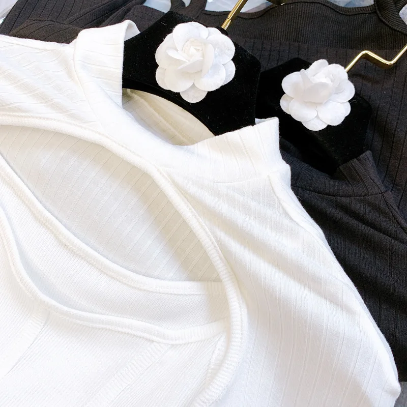 2021 Spring New Irregular Strap Stand Collar Long Sleeve Hollow Cross T-shirt Women Bottoming Shirt Trendy Two-Piece Set 
2021 Spring New Irregular Strap Stand Collar Long Sleeve Hollow Cross T-shirt Women Bottoming Shirt Trendy Two-Piece Set