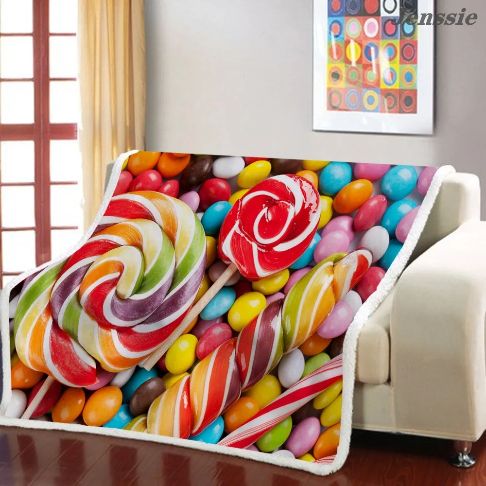 3D Fruit Gummy Print Throw Blanket Sofa Blanket Rainbow Candy Ice Cream Sherpa Blanket Spring Autumn Winter Travel Blanket
3D Fruit Gummy Print Throw Blanket Sofa Blanket Rainbow Candy Ice Cream Sherpa Blanket Spring Autumn Winter Travel Blanket