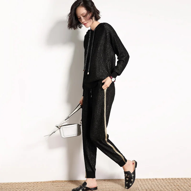 2020 New Limited Full Hooded Drawstring Spring Woman Suit Fashion Casual Comfort Hoodie + Knit Two-piece Pullover Length
2020 New Limited Full Hooded Drawstring Spring Woman Suit Fashion Casual Comfort Hoodie + Knit Two-piece Pullover Length