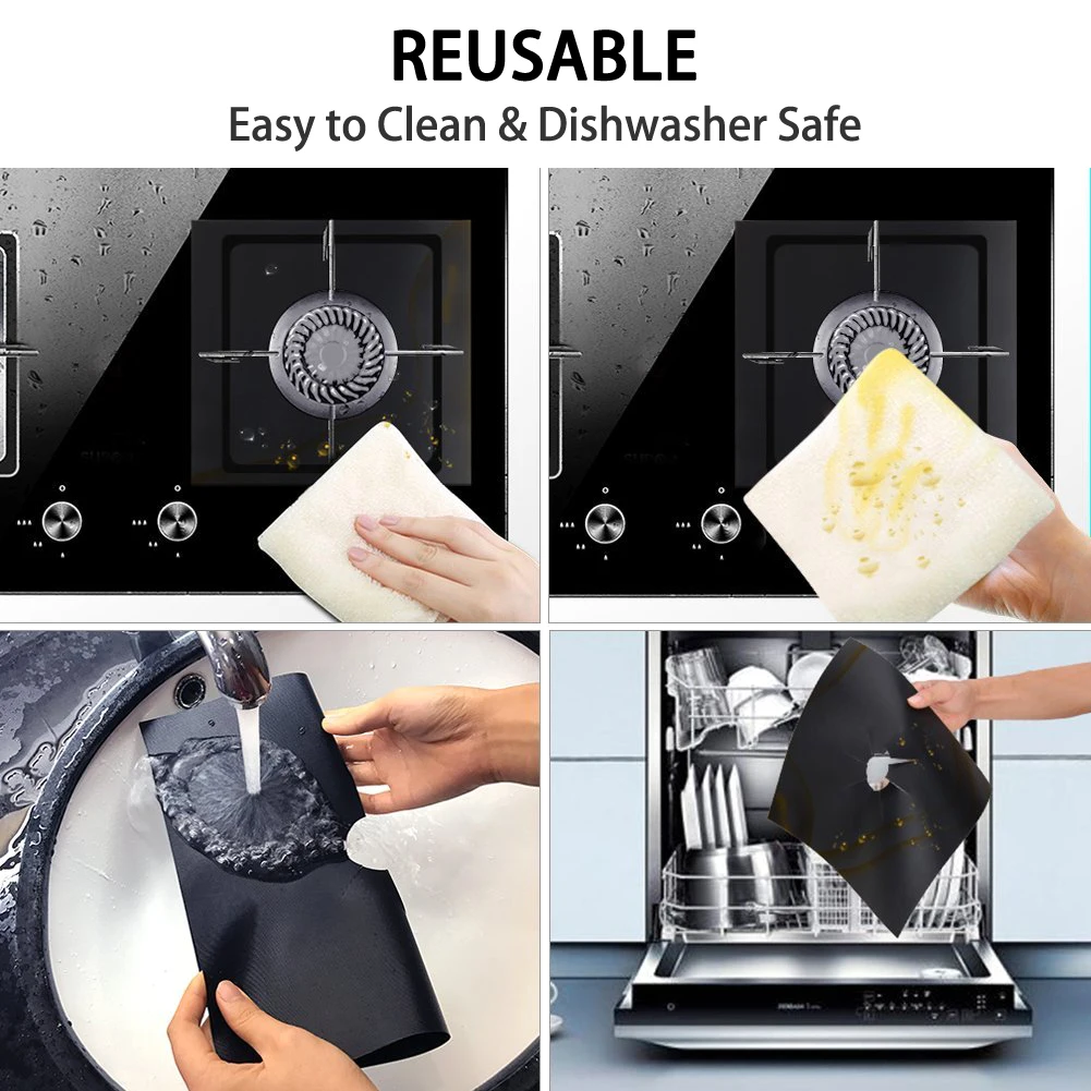 4/6/8pcs Gas Stove Protector Cooker cover liner Clean Mat Pad Kitchen Gas Stove Stovetop Protector Kitchen Accessories
4/6/8pcs Gas Stove Protector Cooker cover liner Clean Mat Pad Kitchen Gas Stove Stovetop Protector Kitchen Accessories