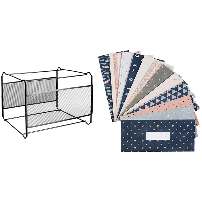 12Pcs Budget Envelopes Laminated Cash Envelope System & 1 Pcs A4 Mesh File Organizer Box File Folder Box
12Pcs Budget Envelopes Laminated Cash Envelope System & 1 Pcs A4 Mesh File Organizer Box File Folder Box