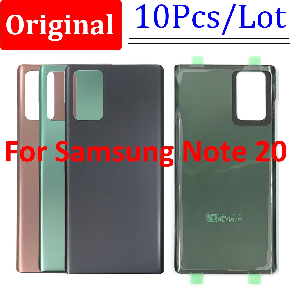 10Pcs/Lot,Original For Samsung Galaxy Note 20 Battery Back Cover Glass Rear Door Replacement Housing With Adhesive With LOGO
10Pcs/Lot,Original For Samsung Galaxy Note 20 Battery Back Cover Glass Rear Door Replacement Housing With Adhesive With LOGO