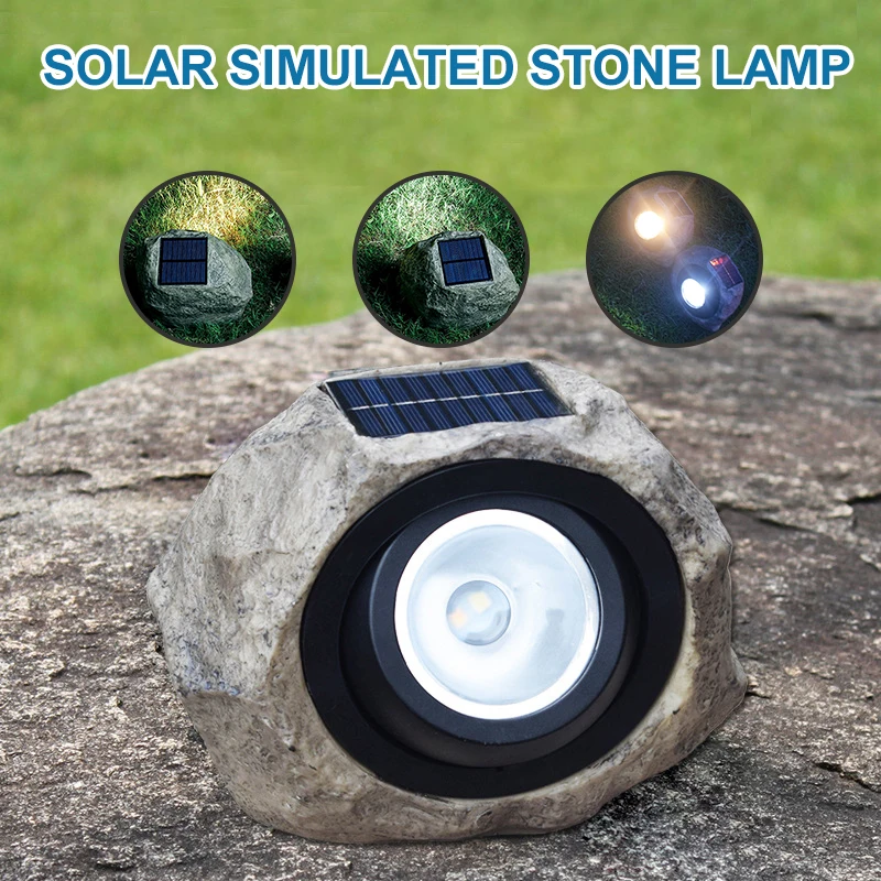 Solar Simulation Stone Light Outdoor Waterproof Durable Spotlight for Garden Courtyard Lawn Decoration ASD88
Solar Simulation Stone Light Outdoor Waterproof Durable Spotlight for Garden Courtyard Lawn Decoration ASD88