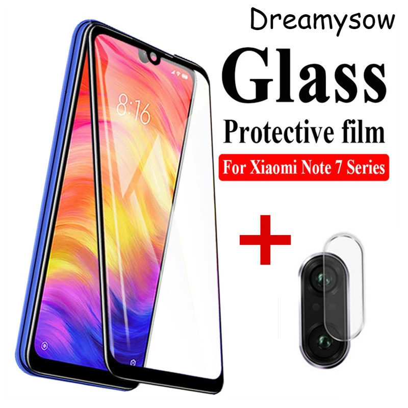 2 в 1 закаленное Стекло пленка для Xiaomi Redmi Note 7 5A 6 5 Pro защита объектива камеры 6A 7A