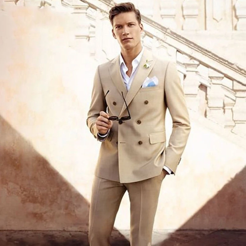 Мужские костюмы для свадьбы, одежда для жениха, смокинги с двубортным мужским блейзером, вечернее платье для выпускного вечера, 2 предмета (пиджак + брюки)
Мужские костюмы для свадьбы, одежда для жениха, смокинги с двубортным мужским блейзером, вечернее платье для выпускного вечера, 2 предмета (пиджак + брюки)