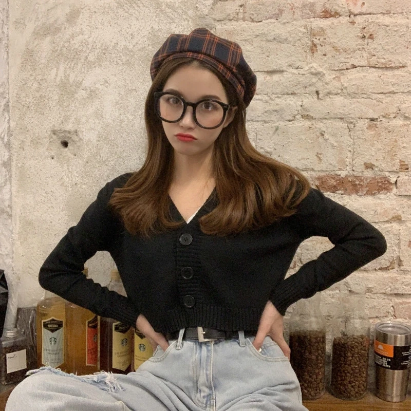 JCHB 2021 Female Cardigan Knitted Short Cardigans for Women Korean Woman Sweaters Spring Autumn Clothes V-neck Ropa Mujer Pph22
JCHB 2021 Female Cardigan Knitted Short Cardigans for Women Korean Woman Sweaters Spring Autumn Clothes V-neck Ropa Mujer Pph22