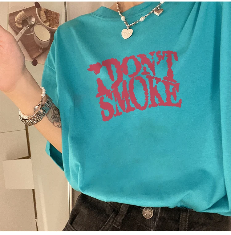 YTX1749 2021 new retro loose mid-length letter printing all-match white vintage short-sleeved T-shirt
YTX1749 2021 new retro loose mid-length letter printing all-match white vintage short-sleeved T-shirt